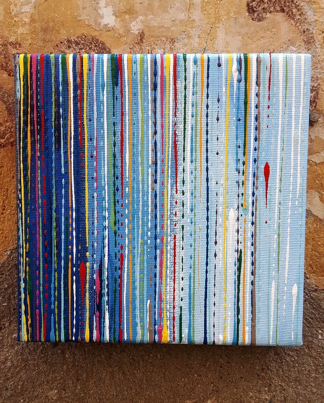 coloured lines 2 2016  20x20 Acryl-Lack auf LW